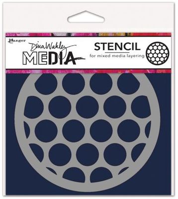 Dina Wakley - Stencil «Coasters Big Circle»