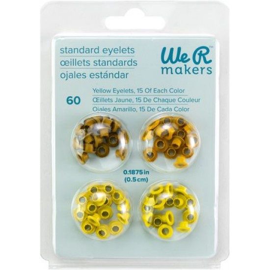 We R Memory Keepers - Oeillets «Jaune» Standard paquet de 60