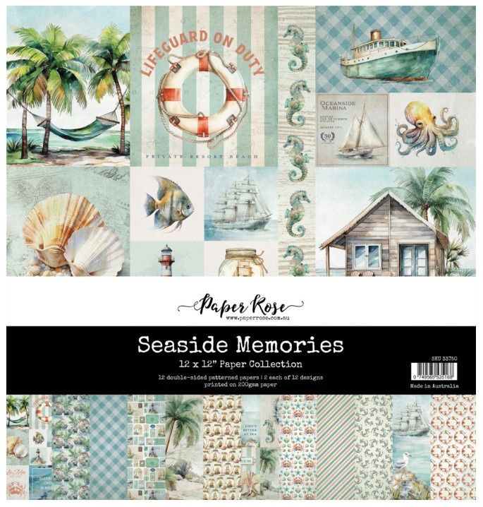 Paper Rose - Papier 12x12 Seaside Memories