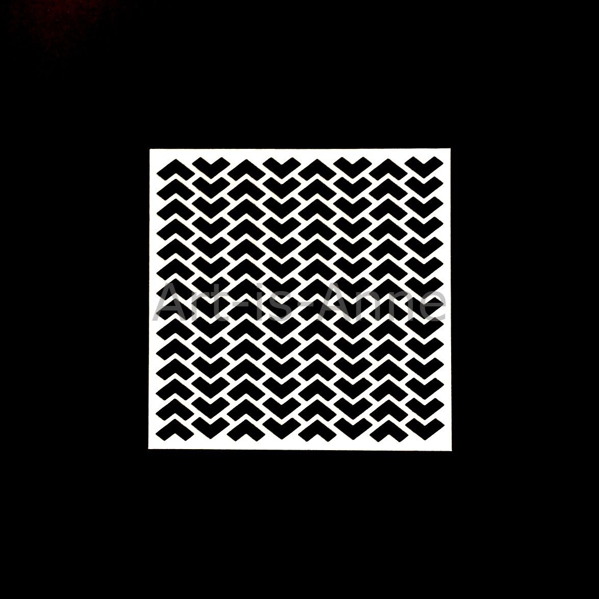 Art-is-Anne créative - Stencil 6" X 6" «Chevrons»