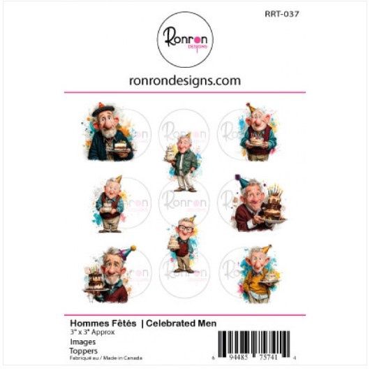 Ronron designs - Topper Hommes Fêtés