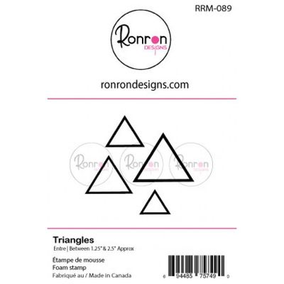 Ronron Designs - Étampe de mousse Triangles