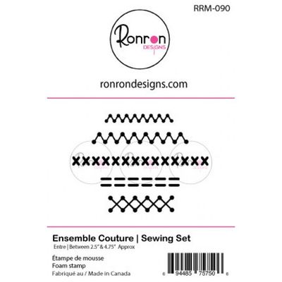 Ronron designs - Étampe en mousse Ensemble couture