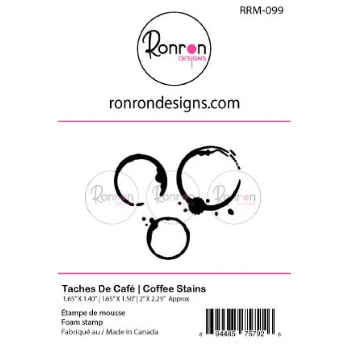 Ronron designs - Étampe en mousse Taches de café