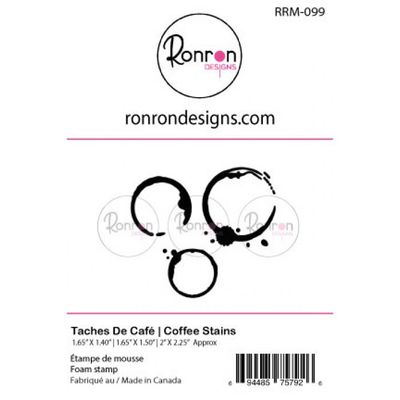 Ronron designs - Étampe en mousse Taches de café