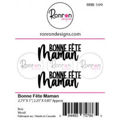 Ronron designs - Bois Bonne fête Maman