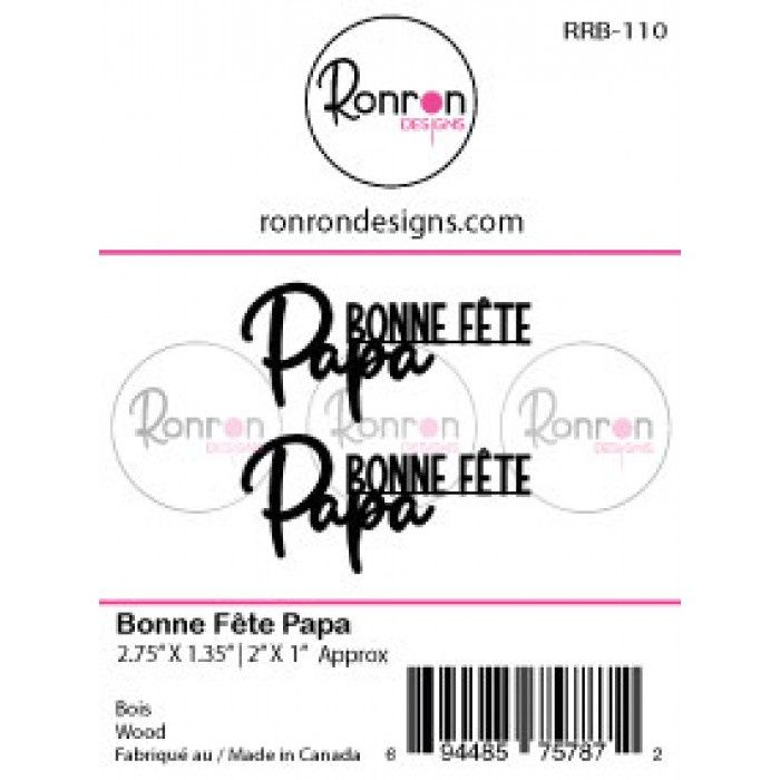 Ronron designs - Bois Bonne fête Papa