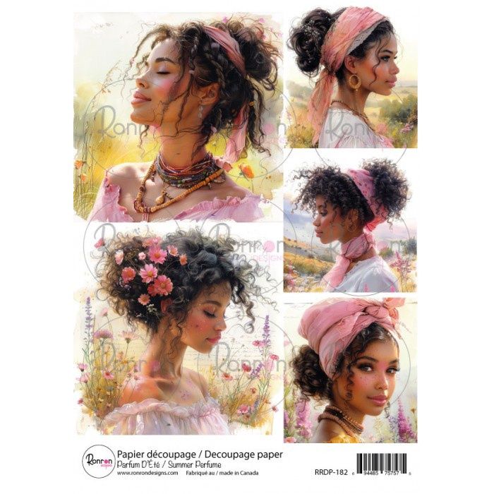 Ronron designs - Papier de riz Parfum d'Été