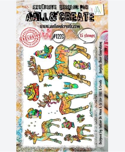 LIQUIDATION!!! AALL &amp; CREATE - Étampes «Angelic Deer Gardian» #1223