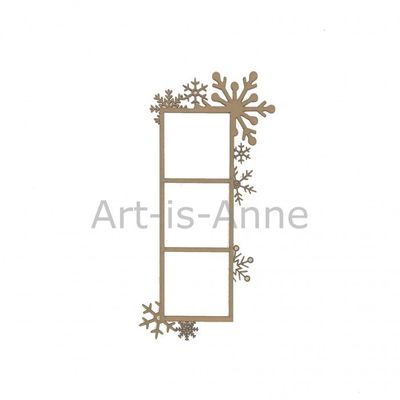 Art-Is-Anne - Chipboard  3 Cadres flocons