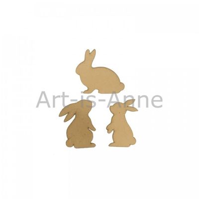 Art-Is-Anne - Chipboard «3 Lapins»