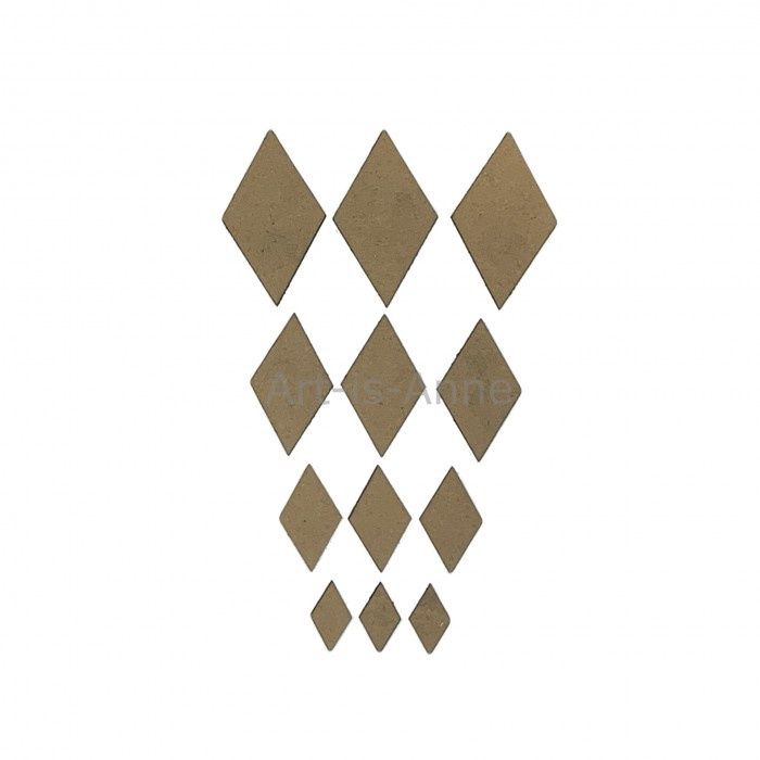 Art-Is-Anne créative - Chipboard «Multi losange-2»