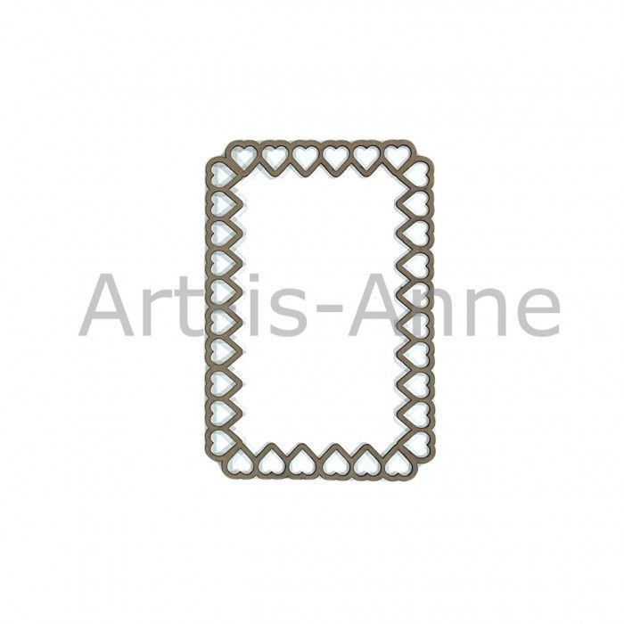 Art-Is-Anne - Chipboard « Cadre coeur»