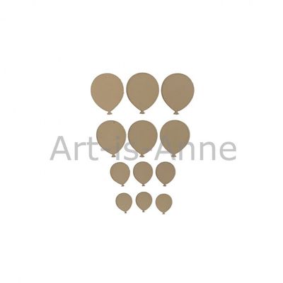 Art-Is-Anne créative - Chipboard «Multi Ballons-2»
