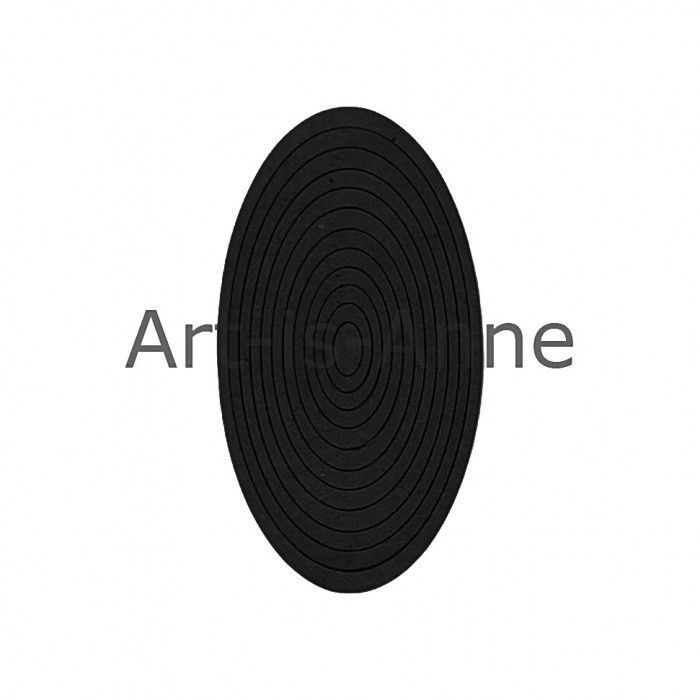 Art-Is-Anne créative - Chipboard « Multi ovale-4 Noir»