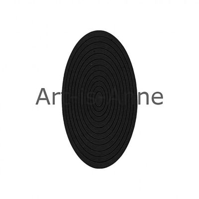 Art-Is-Anne créative - Chipboard « Multi ovale-4 Noir»