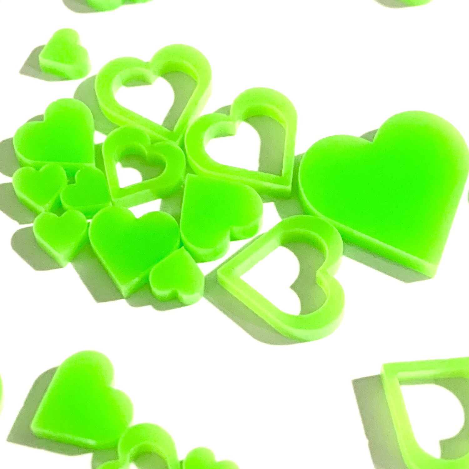 Art-Is-Anne créative - Acrylique «Mini coeur vert-3»