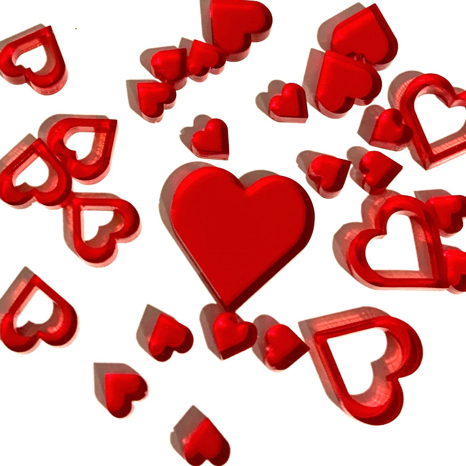 Art-Is-Anne créative - Acrylique «Mini coeur rouge-2»