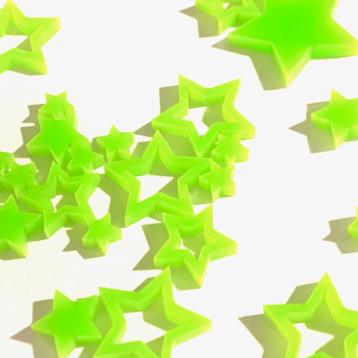 Art-Is-Anne créative - Acrylique «Mini étoile Vert-3»