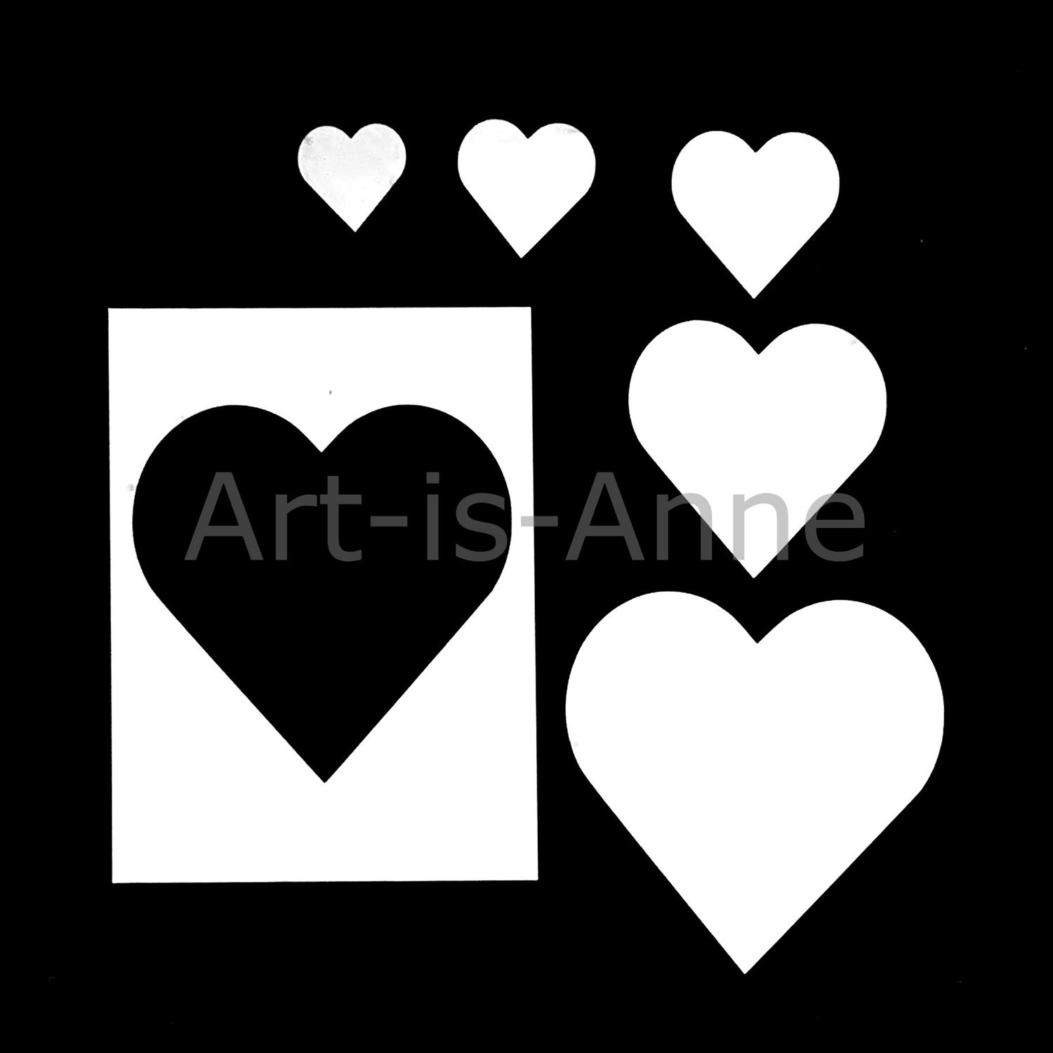 Art-is-Anne créative - Masque Coeur