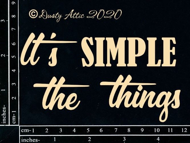 LIQUIDATION!!! Dusty Attic - Chipboard It's simple the thing  (Le prix indiqué est déjà réduit de 40%)