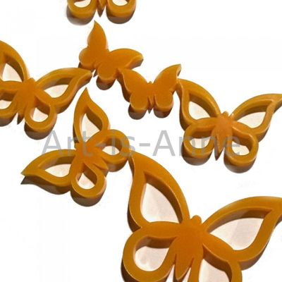Art-is-Anne créative - Acrylique Mini Papillons orange