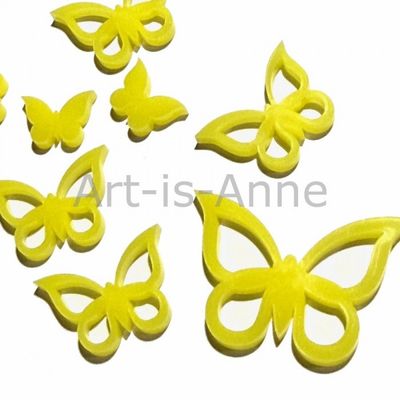 Art-is-Anne créative - Acrylique Mini Papillons Jaune
