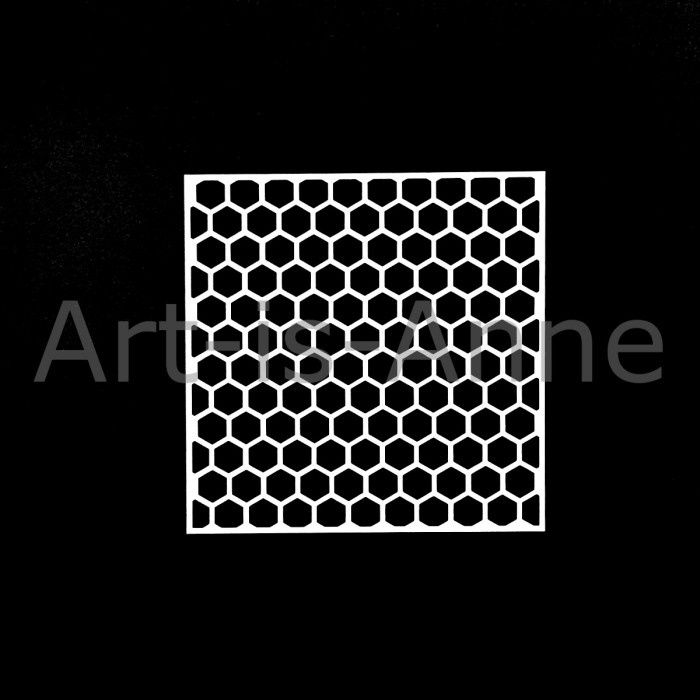 Art-is-Anne créative - Stencil 6" X 6" «Petits Alvéoles»