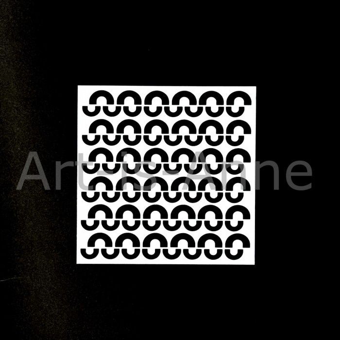 Art-is-Anne créative - Stencil 6" X 6" «Macaroni»