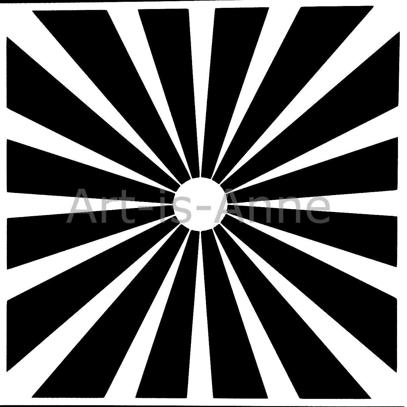Art-is-Anne créative - Stencil 6" X 6" «Soleil-3»