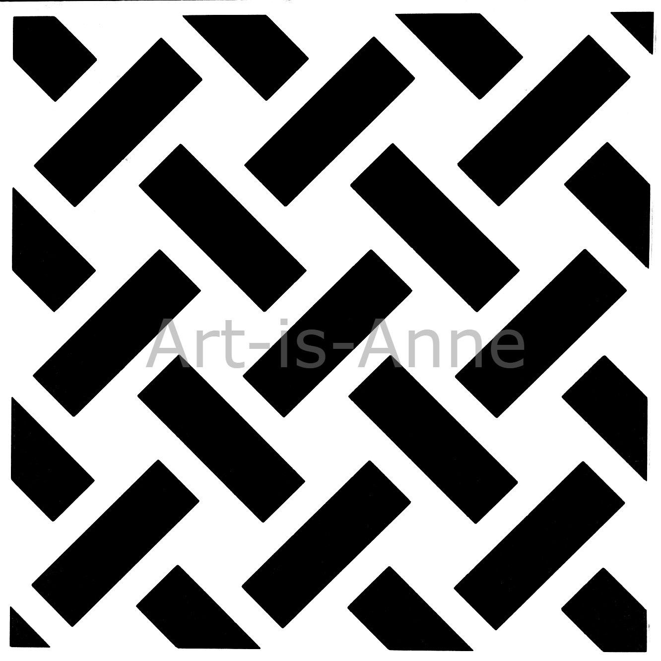 Art-is-Anne créative - Stencil 6" X 6" «Garage 1»