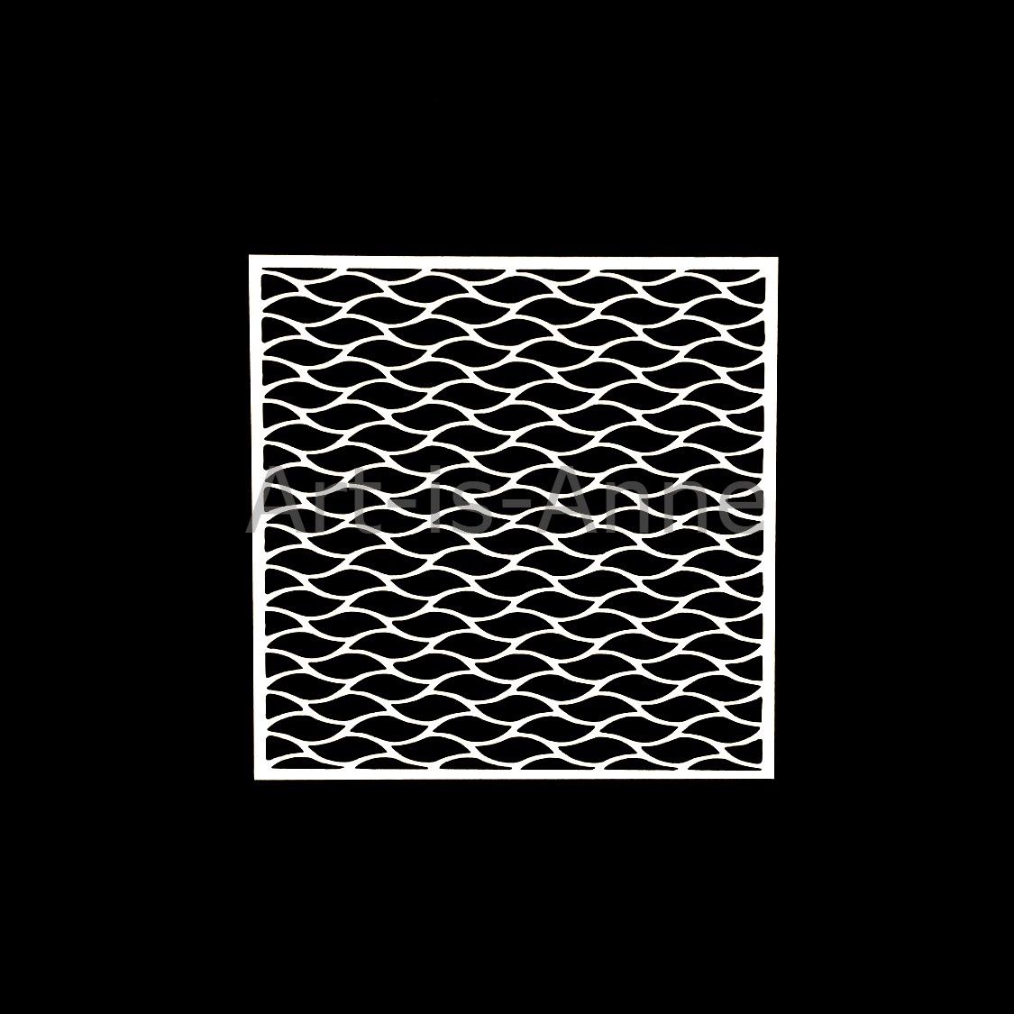 Art-is-Anne créative - Stencil 6" X 6" «Petites Vagues»