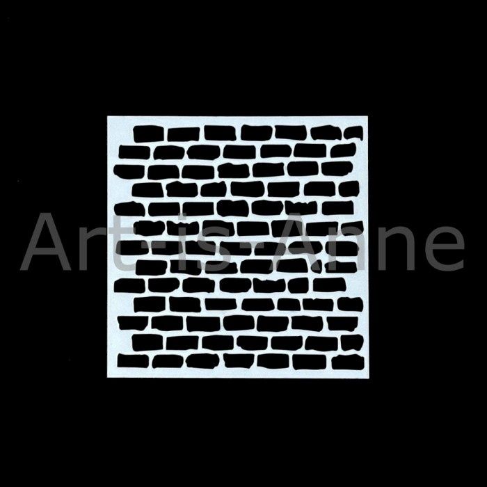 Art-is-Anne créative - Stencil 6" X 6" «Briques»