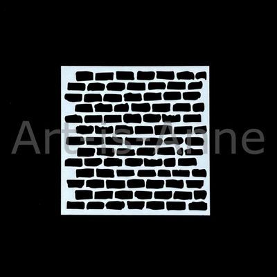 Art-is-Anne créative - Stencil 6" X 6" «Briques»