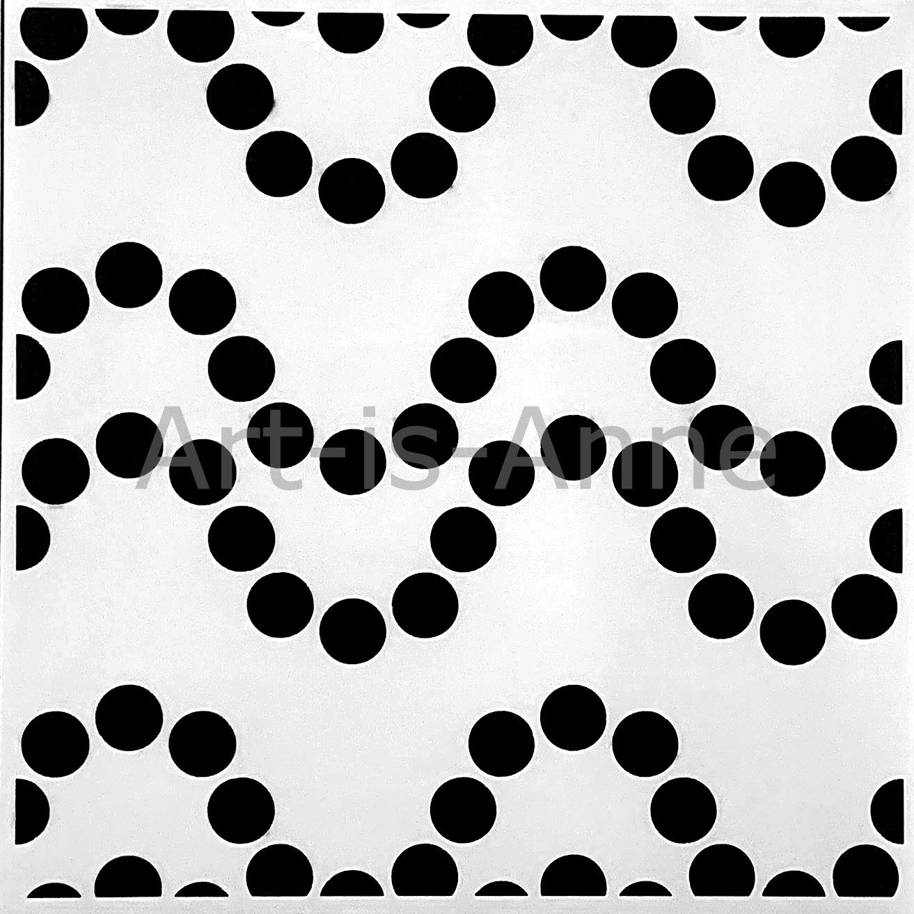 Art-is-Anne créative - Stencil 6" X 6" «Vagues de Confettis»