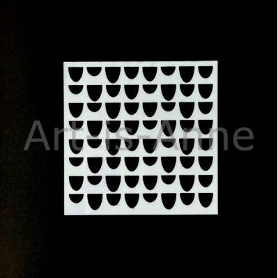 Art-is-Anne créative - Stencil Écaillé