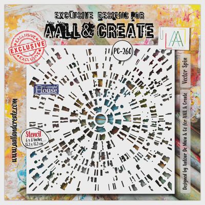 AALL &amp; CREATE - Stencil «Vector Spin» #260
