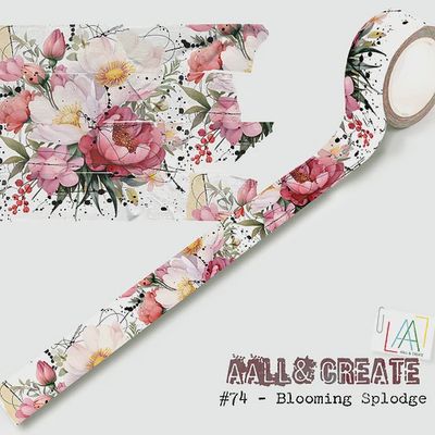 AALL &amp; CREATE - Washi Tape «Blooming Sploge» #74