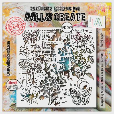AALL &amp; CREATE - Stencil «Blotch Code» #252