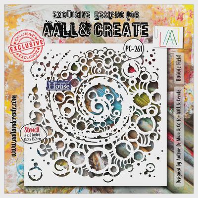 AALL &amp; CREATE - Stencil «Bubble field» #261