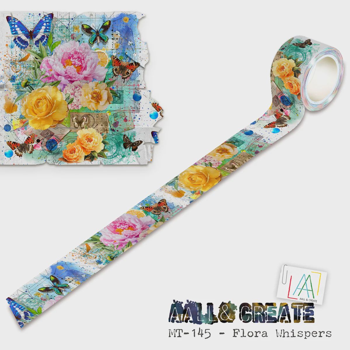 AALL &amp; CREATE - Washi Tape «Flora Whispers» #145