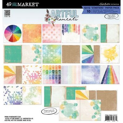 49 and Market - Papiers 12 X 12 «Artful Moments» 10 pages