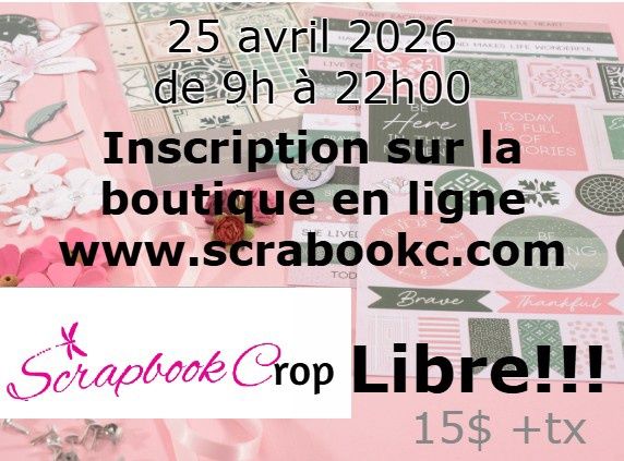 Scrapbook Crop Avril 2026