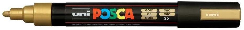 POSCA - Marqueur «Peinture acrylique» couleurs «Or» 5M 1 pièce