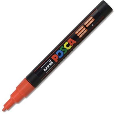 POSCA - Marqueur de Peinture acrylique couleurs «Orange» 3M