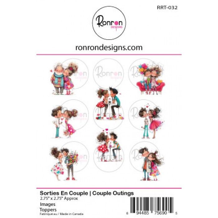 Ronron Designs - Topper «Sorties en couple»