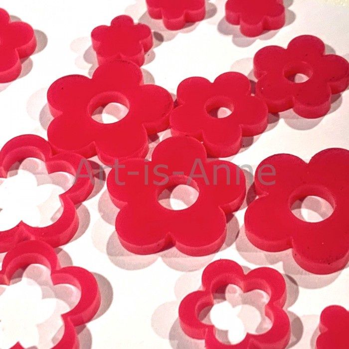 Art-is-Anne créative - Acrylique Mini Fleurs Rose-1