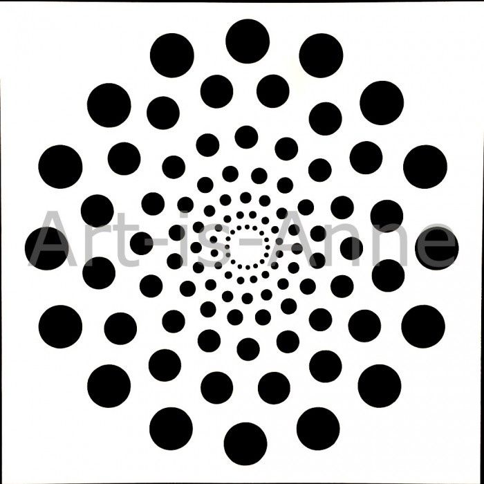 Art-is-Anne créative - Stencil 12" X 12" «Tourbillon»