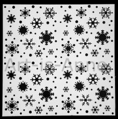 Art-is-Anne créative - Stencil 12" X 12" «Flocons»