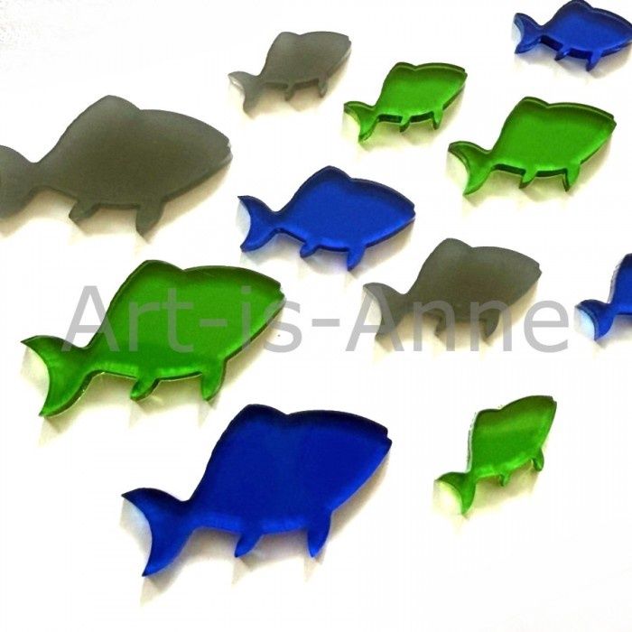 Art-Is-Anne créative - Acrylique «Mini poissons»
